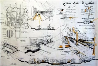 مجموعه 70 شیت طرح معماری با پرزانته دستی