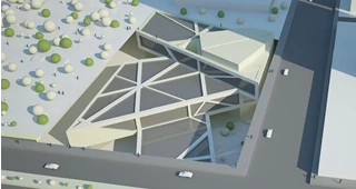 نقشه‌های اتوکدی خانه موسیقی با رندر تری دی