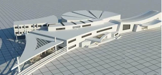 پلانهای مرکز همایش های بین المللی با رندر