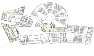 پلانهای مرکز همایش های بین المللی با رندر