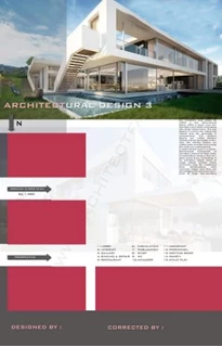 3 شیت فوتوشاپ لایه باز ارایه معماری 