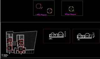پلان حمام ملاهادی اردبیل