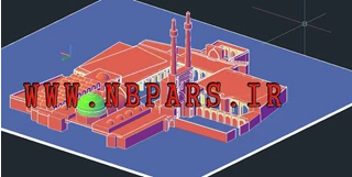 پلان و برشها  و طرح سه بعدی مسجد جامع یزد 