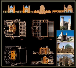 پلان مسجد جامع بروجرد