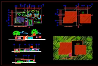 دانلود, پلان خانه 1طبقه مبله