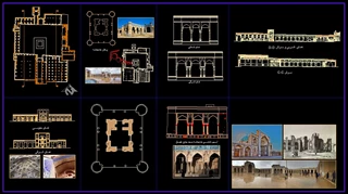 پلان مسجد عتیق شیراز 