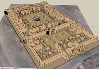 3 بعدی اسکچاپ کاروانسرای رباط شرف