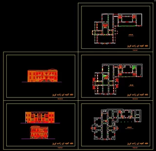 پلان خانه گنجه ای زاده در تبریز