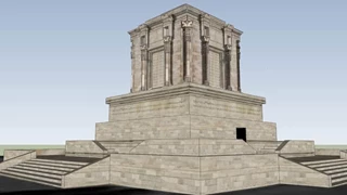 3 بعدی آرامگاه فردوسی ، سه بعدی اسکچاپ مقبره فردوسی