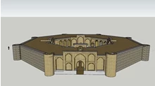 3 بعدی اسکچاپ کاروانسرای خان خوره آباده