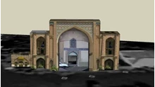 3 بعدی سردر عالی قاپو قزوین