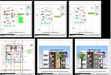 دانلود, پلان ساختمان سه طبقه مسکونی