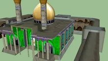 3 بعدی حرم مطهر حضرت عباس در شهر کربلا