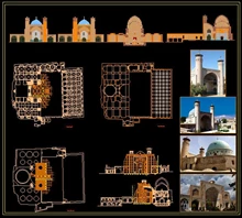 پلان مسجد جامع بروجرد