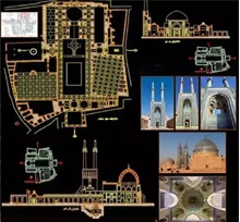 پلان مسجد جامع یزد 