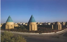 پلان مقابر باغ گنبد سبز قم 