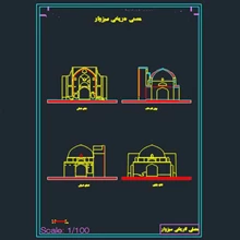 پلان مصلی تاریخی سبزوار