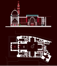 پلان مسجد سلطان حسن در قاهره ,